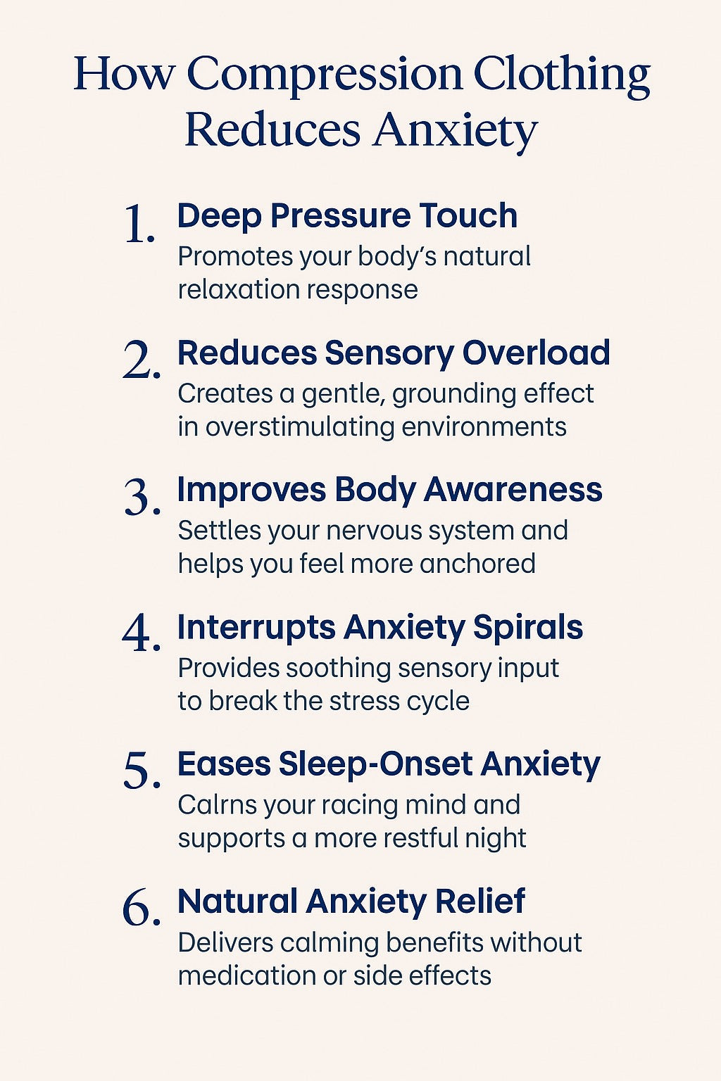 How Compression & Sensory Clothing Helps Reduce Anxiety: The Science Behind the Calm